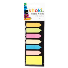 Sticky File Markers - 7 colour assorted 